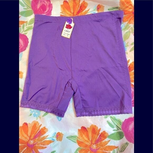 Lacy high waisted seamless shorts tummy control - Picture 3 of 13